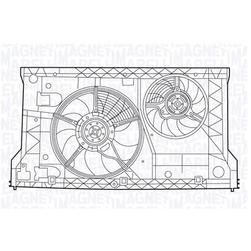 Ventilátor chladenia motora MAGNETI MARELLI 069422540010