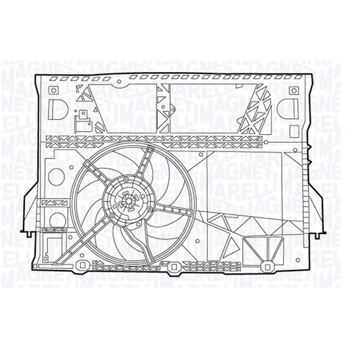 Ventilátor chladenia motora MAGNETI MARELLI 069422547010