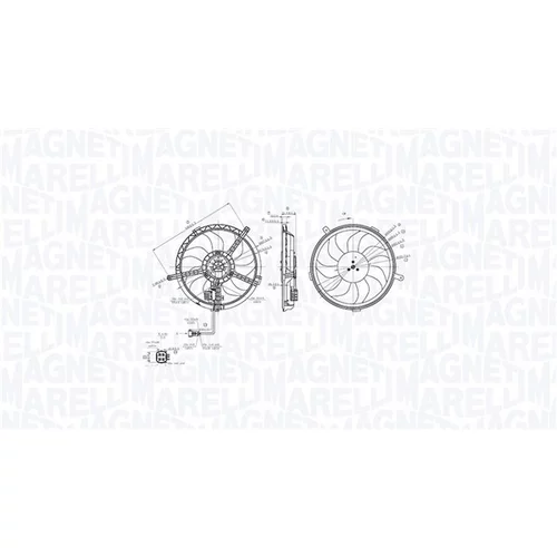 Ventilátor chladenia motora 069422850010 (MAGNETI MARELLI)