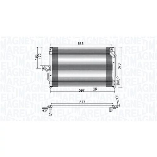 Kondenzátor klimatizácie 350203897000 (MAGNETI MARELLI) - obr. 1