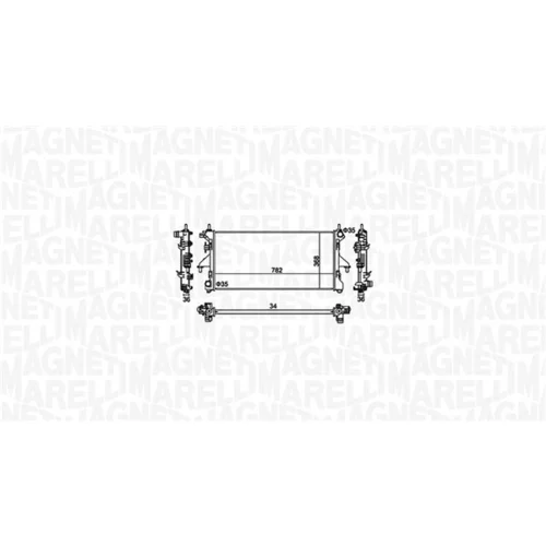 Chladič motora 350213126900 (MAGNETI MARELLI) - obr. 1
