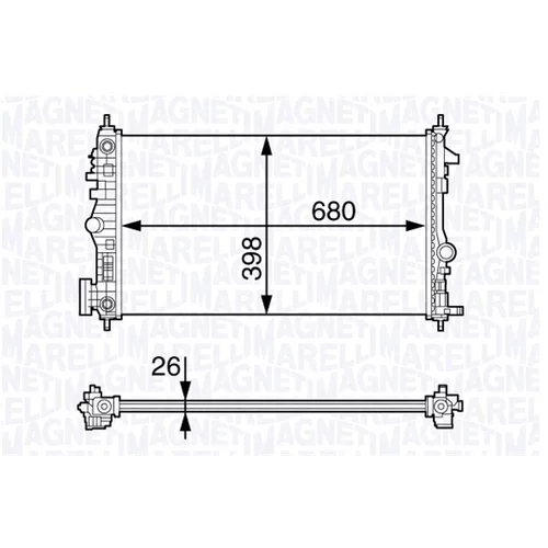Chladič motora MAGNETI MARELLI 350213141500