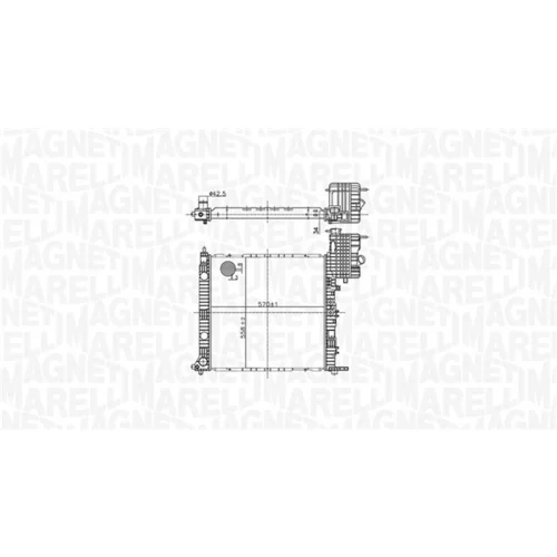 Chladič motora 350213178500 (MAGNETI MARELLI) - obr. 1