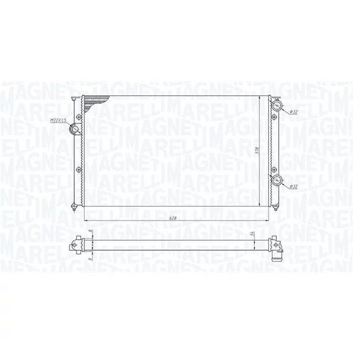 Chladič motora 350213191200 (MAGNETI MARELLI) - obr. 1