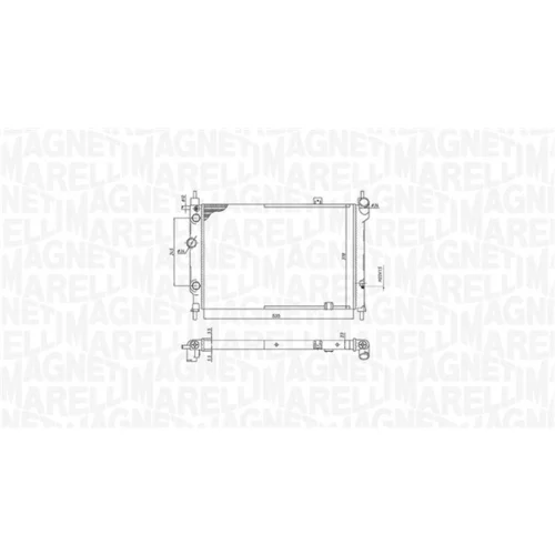 Chladič motora 350213193200 (MAGNETI MARELLI) - obr. 1