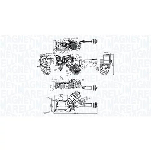 Chladič motorového oleja MAGNETI MARELLI 350300006500