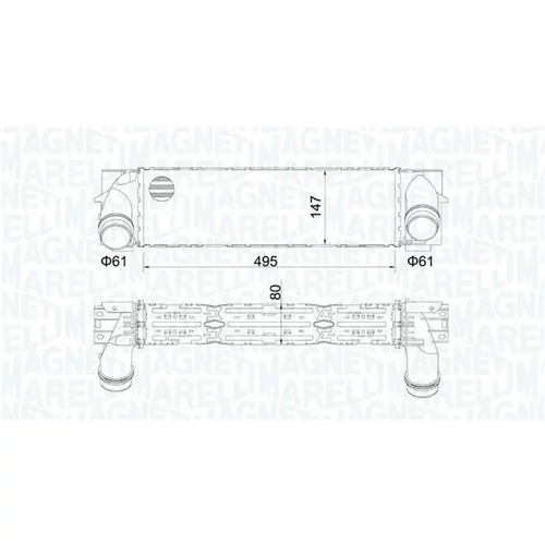 Chladič plniaceho vzduchu MAGNETI MARELLI 351319205610