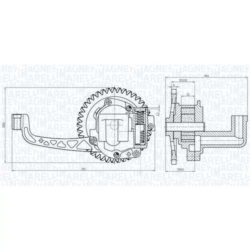 Olejové čerpadlo MAGNETI MARELLI 351516000015