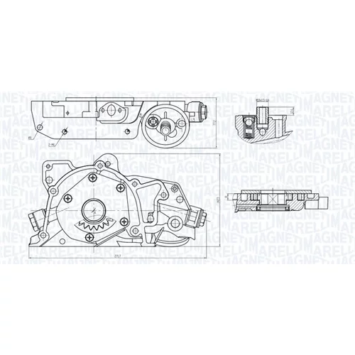 Olejové čerpadlo 351516000045 (MAGNETI MARELLI) - obr. 1
