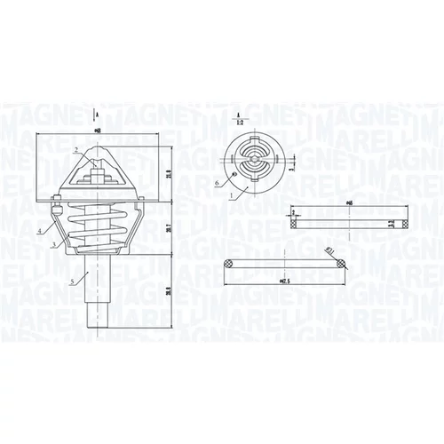 Termostat chladenia 352317005120 (MAGNETI MARELLI) - obr. 1
