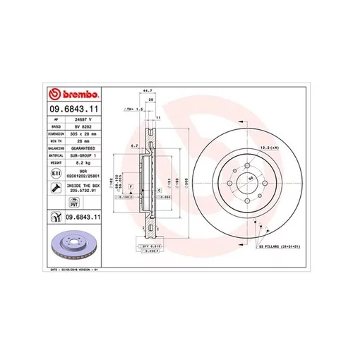 Brzdový kotúč MAGNETI MARELLI 360406010901