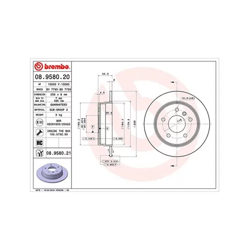 Brzdový kotúč MAGNETI MARELLI 360406109600
