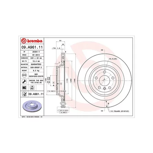 Brzdový kotúč MAGNETI MARELLI 360406122701