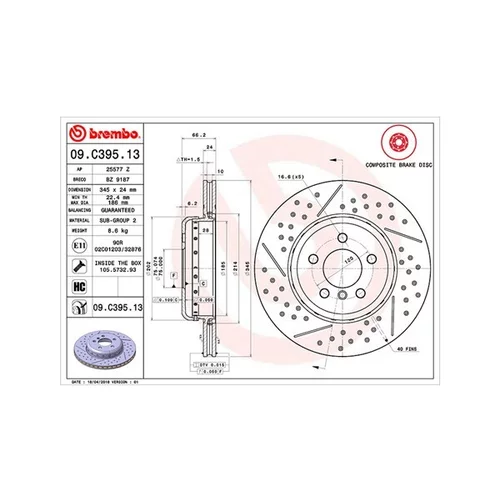 Brzdový kotúč MAGNETI MARELLI 360406133004