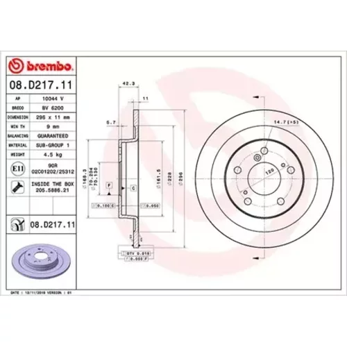 Brzdový kotúč MAGNETI MARELLI 360406170101