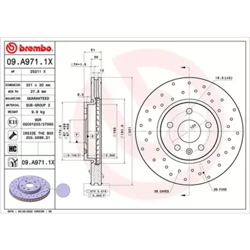 Brzdový kotúč MAGNETI MARELLI 360406176402