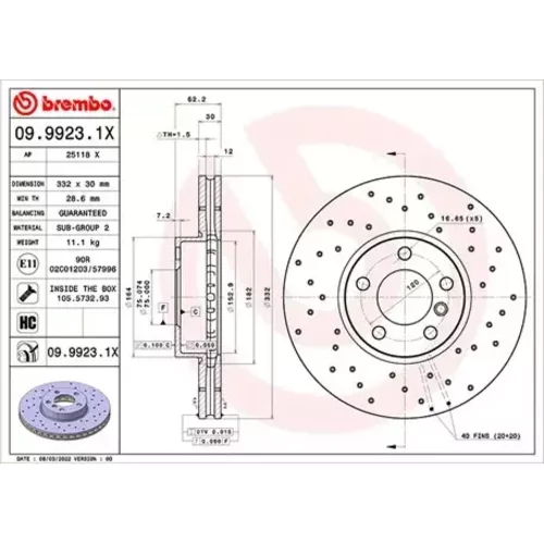Brzdový kotúč MAGNETI MARELLI 360406178002
