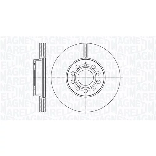 Brzdový kotúč MAGNETI MARELLI 361302040158