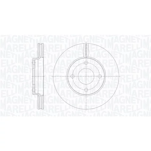Brzdový kotúč MAGNETI MARELLI 361302040658