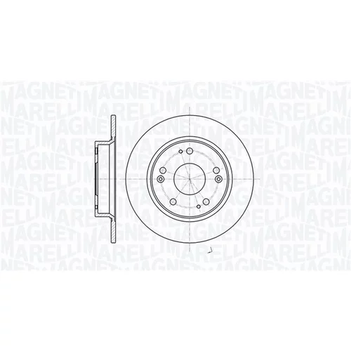 Brzdový kotúč MAGNETI MARELLI 361302040723