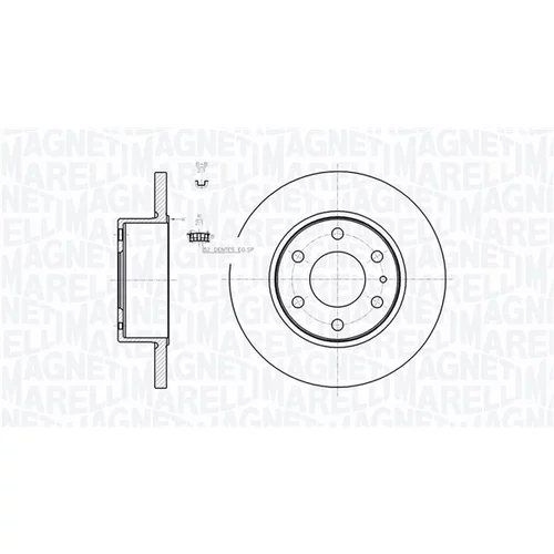 Brzdový kotúč MAGNETI MARELLI 361302040728