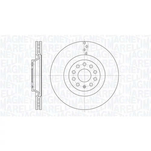 Brzdový kotúč MAGNETI MARELLI 361302040769