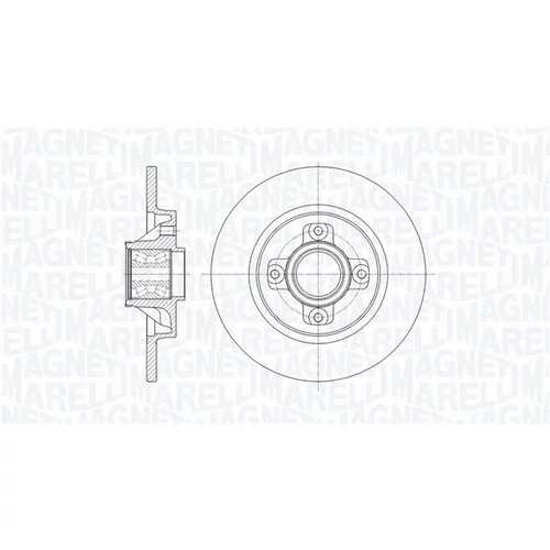 Brzdový kotúč MAGNETI MARELLI 361302040823