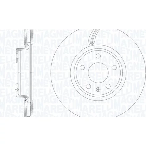Brzdový kotúč MAGNETI MARELLI 361302040847