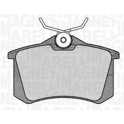Sada brzdových platničiek kotúčovej brzdy MAGNETI MARELLI 363916060144