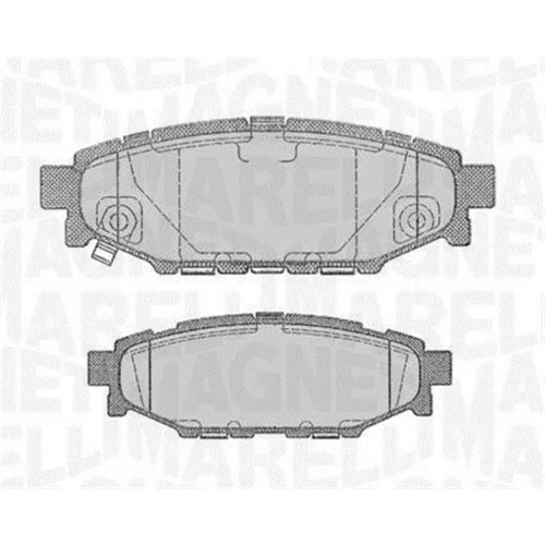 Sada brzdových platničiek kotúčovej brzdy 363916060700 (MAGNETI MARELLI)