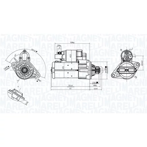 Štartér 063725561010 (MAGNETI MARELLI) - obr. 1