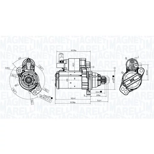 Štartér 063725696010 (MAGNETI MARELLI) - obr. 1