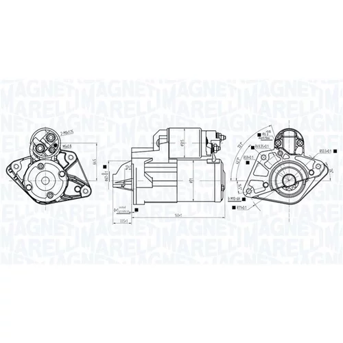 Štartér 063726278010 (MAGNETI MARELLI) - obr. 1
