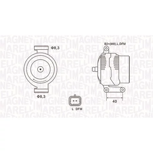 Alternátor MAGNETI MARELLI 063731470010