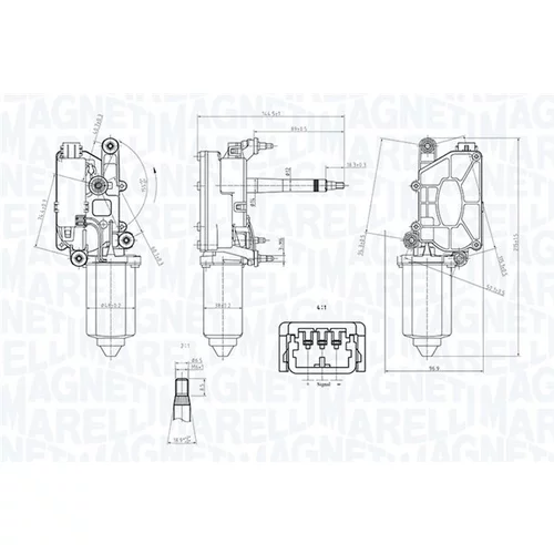 Motor stieračov MAGNETI MARELLI 064070500010
