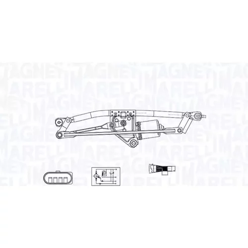 Systém čistenia skiel MAGNETI MARELLI 064351783010