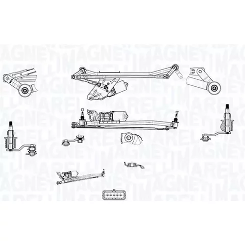 Systém čistenia skiel MAGNETI MARELLI 064351789010