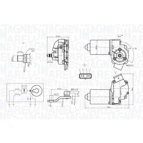 Motor stieračov MAGNETI MARELLI 064371900010