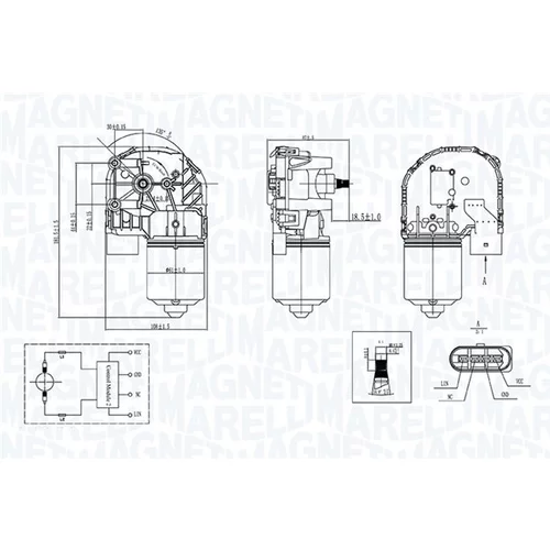 Motor stieračov MAGNETI MARELLI 064377700010