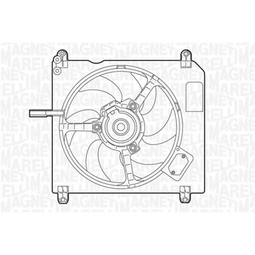 Ventilátor chladenia motora MAGNETI MARELLI 069422005010