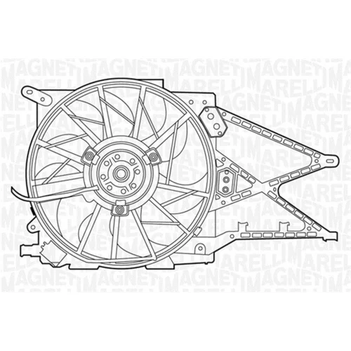 Ventilátor chladenia motora MAGNETI MARELLI 069422330010