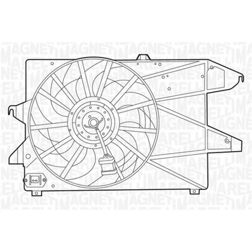 Ventilátor chladenia motora 069422396010 (MAGNETI MARELLI)