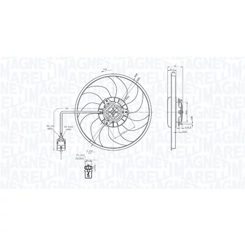 Ventilátor chladenia motora 069422712010 (MAGNETI MARELLI) - obr. 1