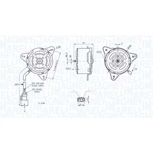 Ventilátor chladenia motora 069422717010 (MAGNETI MARELLI) - obr. 1