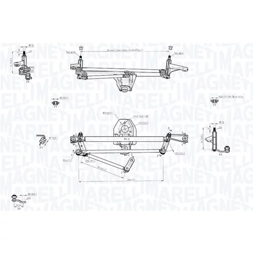 Mechanizmus stieračov 085570707010 (MAGNETI MARELLI) - obr. 1