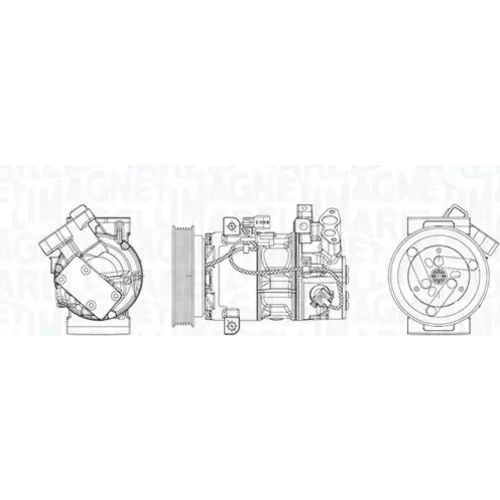 Kompresor klimatizácie MAGNETI MARELLI 350103030016