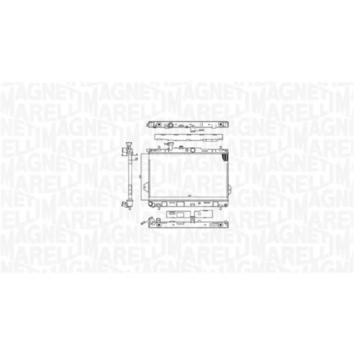 Chladič motora MAGNETI MARELLI 350213110400