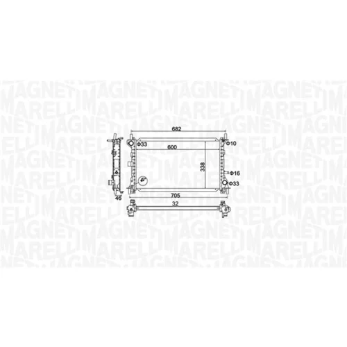 Chladič motora MAGNETI MARELLI 350213159900