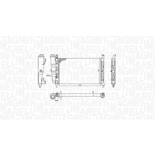 Chladič motora 350213172400 (MAGNETI MARELLI) - obr. 1