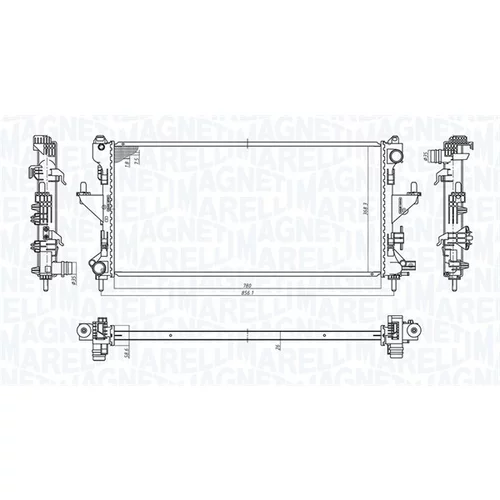 Chladič motora MAGNETI MARELLI 350213198200